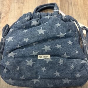Wildfox 💋 Denim-Starry Drawstring Bag (Blue-Denim 💙)